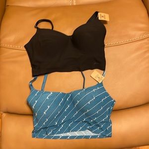 Pink wireless lightly line bras. BNWT